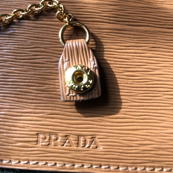 Auth PRADA long Vitello Wallet - Epi leather chestnut color w/ detachable ID tag - Picture 14 of 16